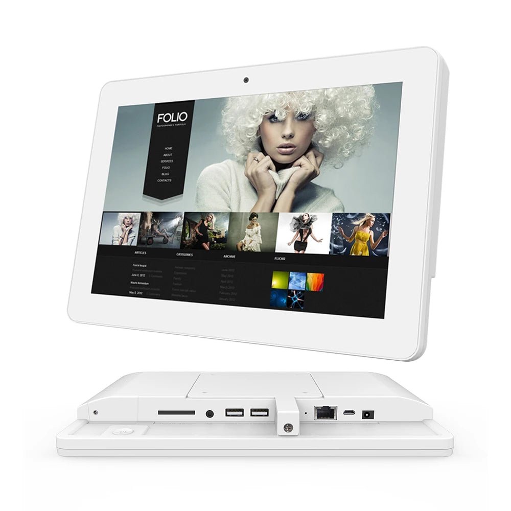 A59fd967ca8a74f7d8da54d0aa15f7dc9t 10" Android PoE Industrial Wall Mount Tablet - WiFi, RJ45, Bluetooth, VESA, Customizable Bracket - Image 1