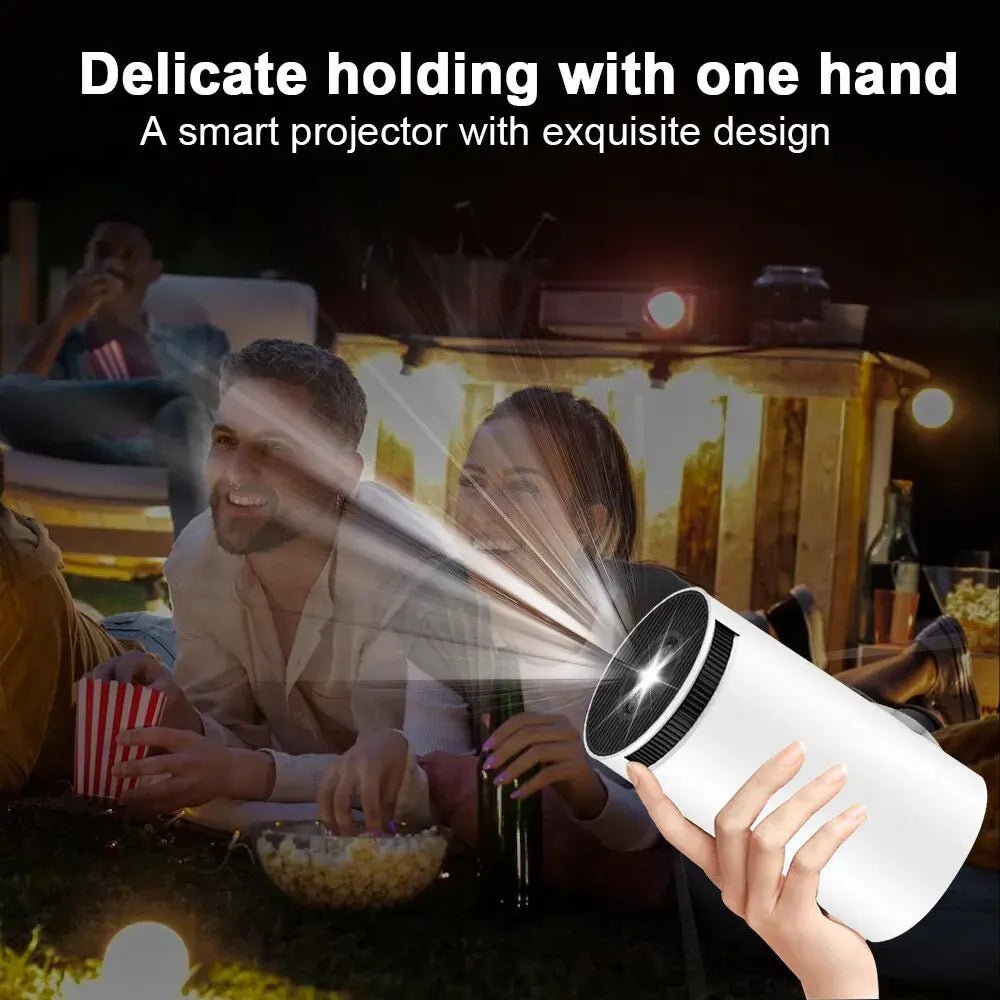 D9lOoSehkCL9liE Projector – 4K Ultra HD & Mini Portable Home Cinema - Image 1