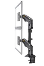 NB H180 Double monitor desk Holder Arm Gas Spring Full Motion 17"-27" LCD TV Mount ergonomic dual arm clamp bracket 2-9kgs each - Image 21
