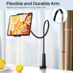 Flexible Tablet Arm Stand Holder - Bed, Wall & Tripod Mount for iPad, Xiaomi & Kindle - Image 3
