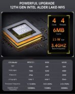 Intel N150 Mini PC - Gaming & Home Computer with LCD Screen and NVMe SSD - Image 7