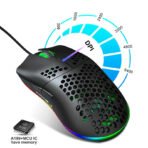 RGB Gaming Mouse – 6400 DPI Honeycomb Lightweight Design - Image 10