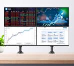 NB H180 Double monitor desk Holder Arm Gas Spring Full Motion 17"-27" LCD TV Mount ergonomic dual arm clamp bracket 2-9kgs each - Image 19