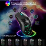 RGB Gaming Mouse – 6400 DPI Honeycomb Lightweight Design - Image 13