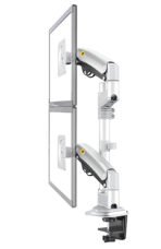 NB H180 Double monitor desk Holder Arm Gas Spring Full Motion 17"-27" LCD TV Mount ergonomic dual arm clamp bracket 2-9kgs each - Image 22