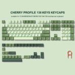 126 Keys Retro Dark Red PBT Keycap Set - Double Shot Cherry Profile for Mechanical Keyboards - Image 14