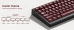 126 Keys Retro Dark Red PBT Keycap Set - Double Shot Cherry Profile for Mechanical Keyboards - Image 8