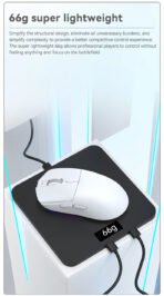 AJAZZ AJ139 V2 MC Wireless Gamer Mouse with Dock PAW3311 Gaming Sensor 12000DPI Max Tri-mode Connect Mice for Laptop PC - Image 15