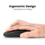 Silent Rechargeable Bluetooth Mouse – Dual Mode Wireless Ergonomic - Image 10