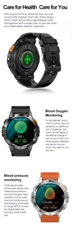 AMOLED Smart Watch for Men – Flashlight, Sports, Waterproof, Bluetooth Call + Box - Image 14