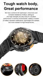 AMOLED Smart Watch for Men – Flashlight, Sports, Waterproof, Bluetooth Call + Box - Image 9
