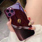 Wood Grain Dragon Rose Tempered Glass iPhone Case - Artistic Design Protective Cover - Image 11