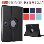 For Huawei Honor Pad 9 12.1 inch 2024 360 Rotating Case Stand Cover PU Leather Case For Honor Pad 9 HEY2-W09 HEY2-W19 funda