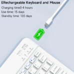 Bluetooth Keyboard & Mouse Set – iPad, Tablet, Android & Windows - Image 3