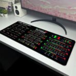Stock Market Chart Pattern Mouse Pad Large Game Mouse Mat Gaming Mousepad Speed Keyboard Pads Table Carpet Gamer Deskmat - Image 9