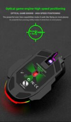 V7 Wired Mechanical Gaming Mouse with LED Lights - Ambidextrous Design for Laptop & Desktop - Image 15