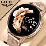 LIGE Bluetooth Smart Watch for Women – Custom Dial, Sport Fitness Tracker, iOS & Android (2026)