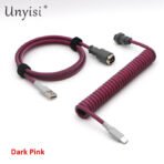 Handmade Paracord & PET Coiled USB-A to USB-C Cable with GX16 Aviator - Mechanical Keyboard Cable - Image 25