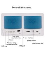 Wireless Mini Subwoofer Speaker with 7-Colour LED Light - Portable Bluetooth Speaker - Image 10