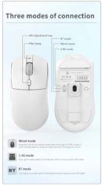 AJAZZ AJ139 V2 MC Wireless Gamer Mouse with Dock PAW3311 Gaming Sensor 12000DPI Max Tri-mode Connect Mice for Laptop PC - Image 13