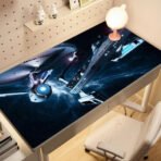 XXL Gaming Mouse Pad – Sci-Fi Space Design, Non-Slip Rubber Base