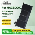 PINZHENG Laptop Battery for MacBook Air/Pro (A1369, A1466, A1370, A1465, A1534, A1377, A1405, A1495, A1496, A1527, A1705)