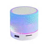 Wireless Mini Subwoofer Speaker with 7-Colour LED Light - Portable Bluetooth Speaker