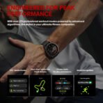 Ciberer Vertix Stratos 4 GPS Smart Watch – 1.43" AMOLED, Compass, Flashlight, 170+ Sports, 5ATM - Image 4