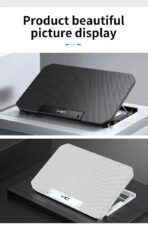 Q100 17" Gaming Laptop Cooling Pad - LED Screen, Dual USB, 2600RPM Fan Stand - Image 16