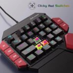 MageGee One-Handed Mini Mechanical Gaming Keyboard – 35 Keys, Hot-Swappable, Backlit, Wired for PC　Laptop　Desktop - Image 4