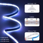 WiFi Bluetooth RGB COB LED Strip Light – 576 LEDs, 24/44 Key Remote, Flexible Tape Kit - Image 5