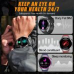 2025 Health Smart Watch – ECG+PPG, Blood Pressure, Blood Oxygen, Uric Acid, Bluetooth Call - Image 2