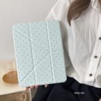 Polka Dots iPad Case with Pencil Holder - Fits iPad Air, Pro, 9th-11th Gen - Image 2