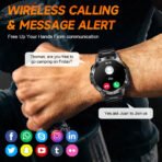 AMOLED Smart Watch for Men – Flashlight, Sports, Waterproof, Bluetooth Call + Box - Image 3