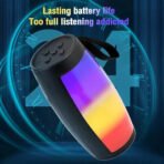 Bluetooth Wireless Portable Speaker – Powerful Subwoofer, Bass, LED Lights & Car Audio - Image 9