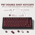 126 Keys Retro Dark Red PBT Keycap Set - Double Shot Cherry Profile for Mechanical Keyboards - Image 4