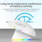 AJAZZ AJ139 V2 MC Wireless Gamer Mouse with Dock PAW3311 Gaming Sensor 12000DPI Max Tri-mode Connect Mice for Laptop PC - Image 2