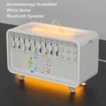 3-in-1 Bluetooth Speaker, White Noise Night Light & Humidifier – 8 Nature Sounds Sleep Machine