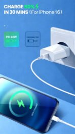 40W USB-C Fast Charger - Dual Port PD Quick Charge Wall Adapter - Image 8