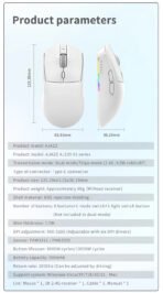 AJAZZ AJ139 V2 MC Wireless Gamer Mouse with Dock PAW3311 Gaming Sensor 12000DPI Max Tri-mode Connect Mice for Laptop PC - Image 17