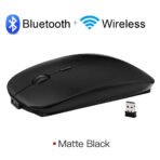 Silent Rechargeable Bluetooth Mouse – Dual Mode Wireless Ergonomic - Image 16
