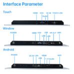 8"-43" Wall Mount PCAP Multi-Touch Screen AIO PC - Interactive Display - Image 4