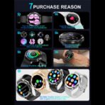 2025 Smart Watch 6 – AMOLED HD Screen, 100+ Sport Modes, IP68 Waterproof, Android & iOS - Image 2