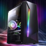 Aotesier Budget Gaming Desktop PC - AMD A8-7680, 8G/16G RAM, 120G/500G SSD, Windows 10 Pro