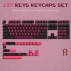 126 Keys Retro Dark Red PBT Keycap Set - Double Shot Cherry Profile for Mechanical Keyboards - Image 27