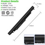 SKOWER JC03 / JC04 Replacement Battery for HP 15-BS 15-BW 17-BS Series - Image 2