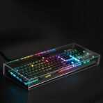 Keyboard Dust Proof Cover New Acrylic Capacitive For Mechanical Gaming Keyboard 104 Keys Mouse Protection Transparent Cover - Image 34