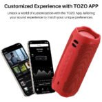 TOZO PA2 Portable Bluetooth Speaker – Deep Bass, 25H Playtime, Custom EQ App - Image 18