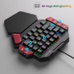 MageGee One-Handed Mini Mechanical Gaming Keyboard – 35 Keys, Hot-Swappable, Backlit, Wired for PC　Laptop　Desktop - Image 2