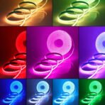WiFi Bluetooth RGB COB LED Strip Light – 576 LEDs, 24/44 Key Remote, Flexible Tape Kit - Image 8